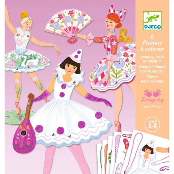 DJECO CONSTRUCTION BALLERINA MARIONETS