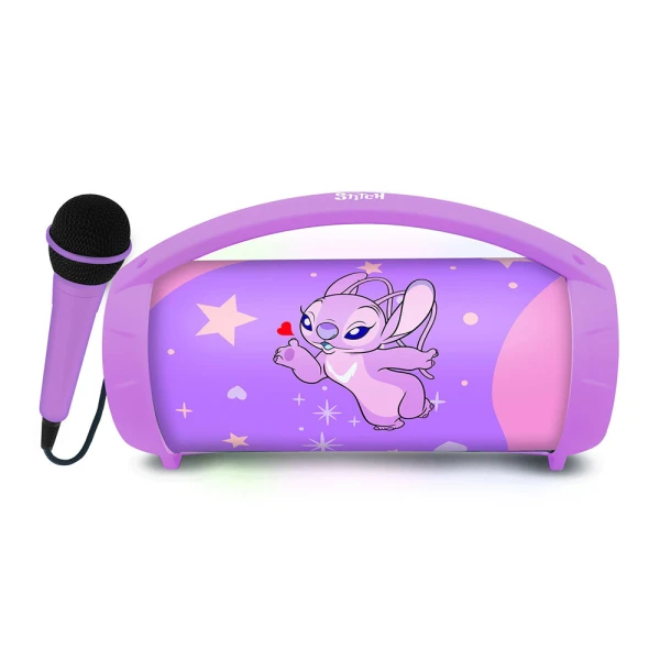 LEXIBOOK ΠΑΙΔΙΚΟ ΗΧΕΙΟ ANGEL BLUETOOTH ΜΕ ΦΩΣ ΚΑΙ ΜΙΚΡΟΦΩΝΟ ΚΑΡΑΟΚΕ