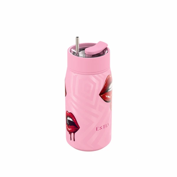 ESTIA HOME ART ΘΕΡΜΟΣ LENS SAVE THE AEGEAN 360ml BLUSH POP