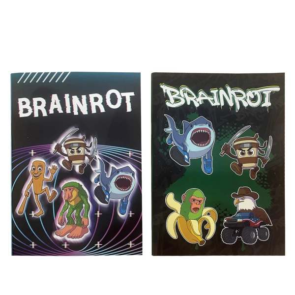 ΤΕΤΡΑΔΙΟ ΚΑΡΦΙΤΣΑ 17X25 εκ. 40 ΦΥΛΛΑ TOIKIDO BRAINROT - 2 ΣΧΕΔΙΑ