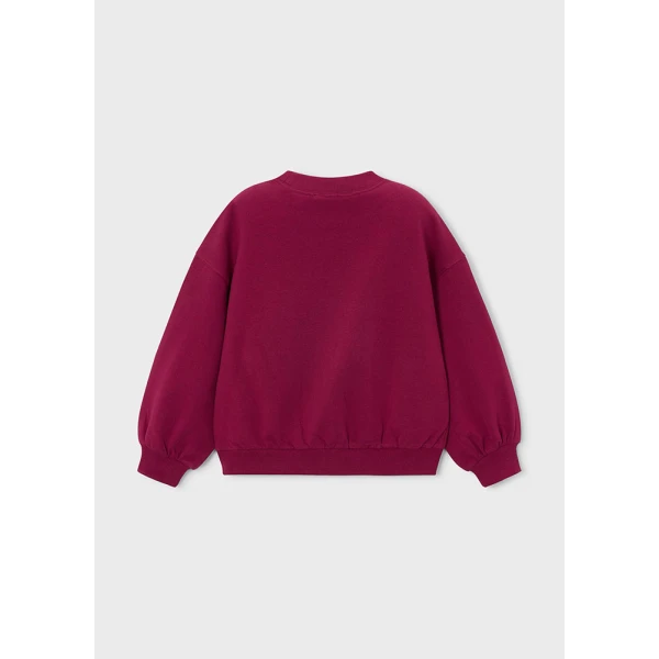 MAYORAL FLEECE EMBROIDERY CHERRY
