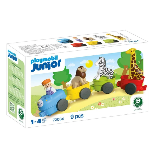 PLAYMOBIL JUNIOR ΤΡΕΝΟ ΜΕ ΖΩΑΚΙΑ