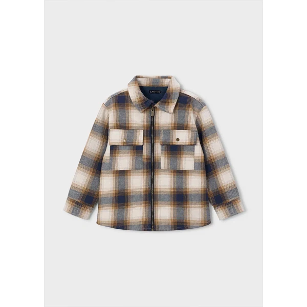 MAYORAL JACKET CHECK BLUE DARK