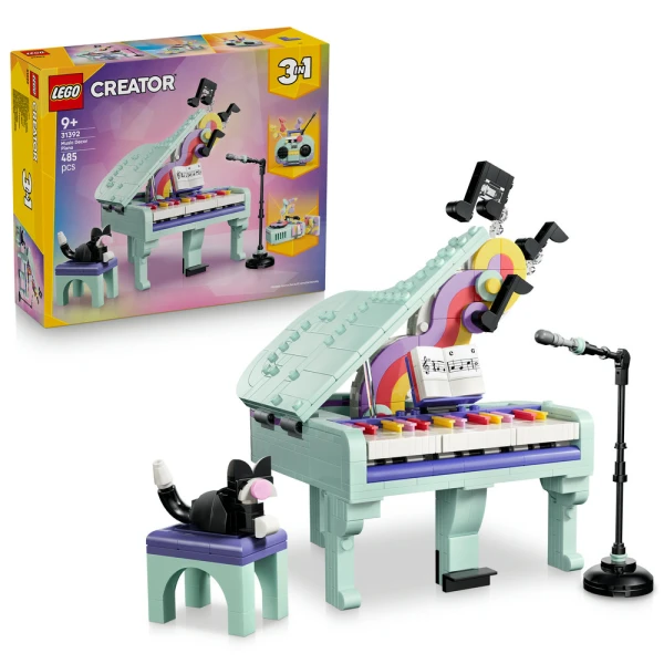 LEGO CREATOR 3IN1 ΜΟΥΣΙΚΟ ΔΙΑΚΟΣΜΗΤΙΚΟ ΠΙΑΝΟ ΜΕ ΓΑΤΑ