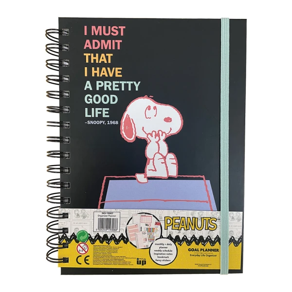 BACK ME UP ORGANIZER PLANNER PEANUTS