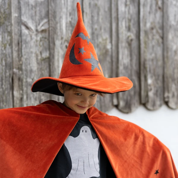 ΣΤΟΛΗ ΚΑΠΑ ΠΟΡΤΟΚΑΛΙ ΜΕ ΚΑΠΕΛΟ HALLOWEEN