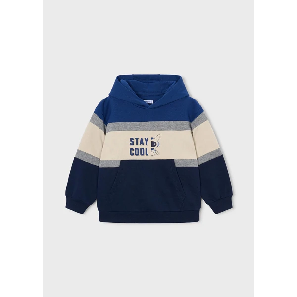 MAYORAL TRACKSUIT FLEECE HOOD  BLUE DARK