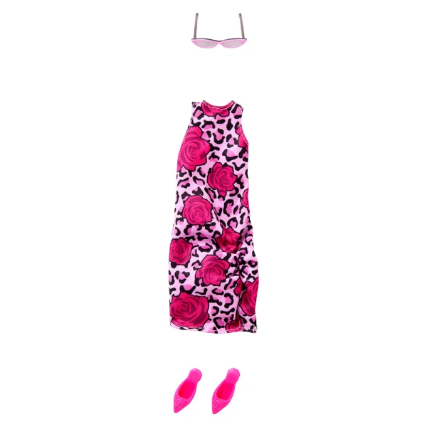 BARBIE STYLE ANIMAL PRINT ΦΟΡΕΜΑ ΜΕ ΤΡΙΑΝΤΑΦΥΛΛΑ