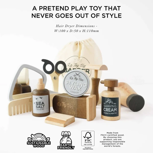 LE TOY VAN ΞΥΛΙΝΟ ΣΕΤ BARBER
