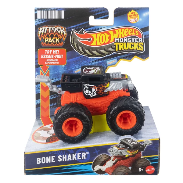 HOT WHEELS MONSTER TRUCKS ΟΧΗΜΑ ATTACK PACK - BONE SHAKER