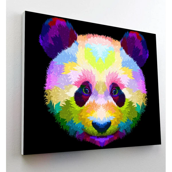 SPLAT PLANET ΣΕΤ DIAMOND PAINTING ΣΕ ΚΑΜΒΑ ΜΕ ΤΕΛΑΡΟ 30Χ40 εκ. PANDA