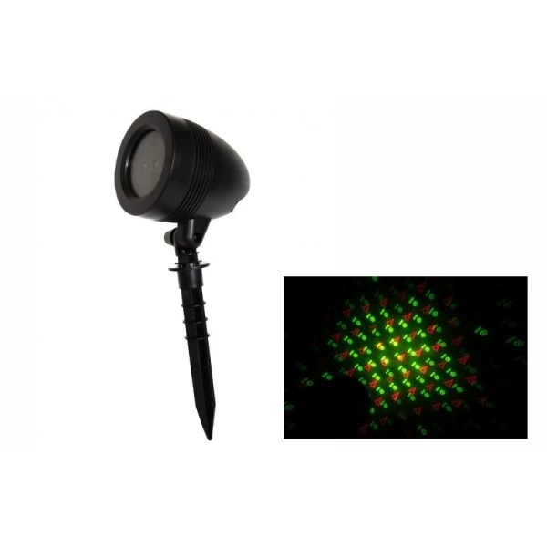 CHRISTMAS LASER PROJECTOR 14 cm WITH COLOURED DESIGNS