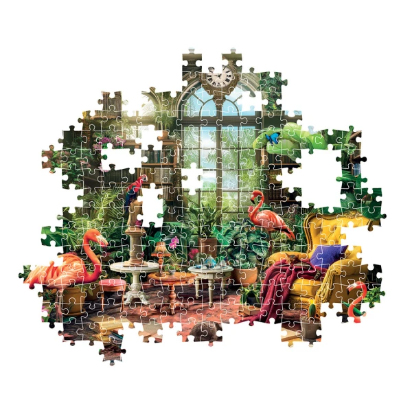 CLEMENTONI PUZZLE H.Q. GARDEN HOUSE LIBRARY 1000 pcs 