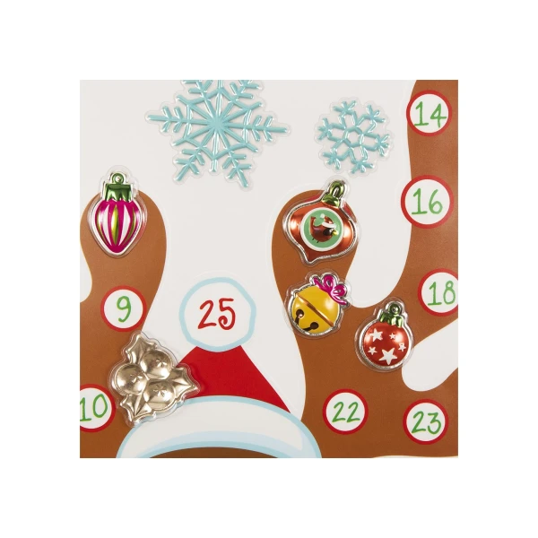 CHRISTMAS WALL DECORATIVE CALENDAR 30.5X31.5 cm - 2 DESIGNS