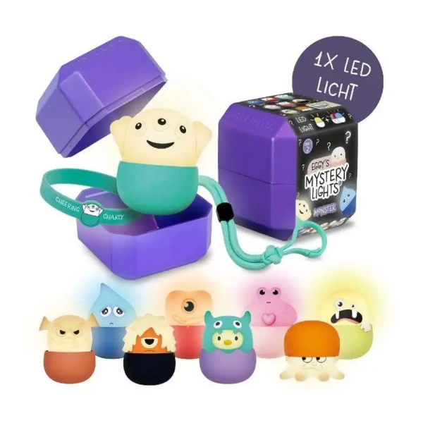 MEGALIGHT EGGY MYSTERY LIGHTS ΠΑΙΔΙΚΟ ΦΩΤΙΣΤΙΚΟ ΑΦΗΣ ΕΚΠΛΗΞΗ ΜΕ ΕΝΑΛΛΑΓΕΣ ΧΡΩΜΑΤΩΝ S2 MONSTER - 1 ΤΜΧ.
