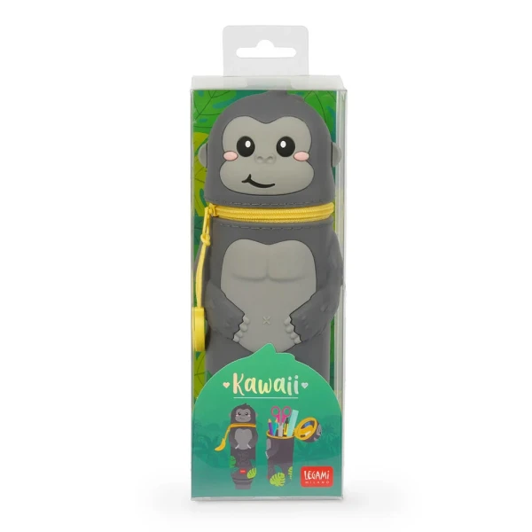 LEGAMI 2 IN 1 SILICONE PENCIL CASE KAWAII GORILLA