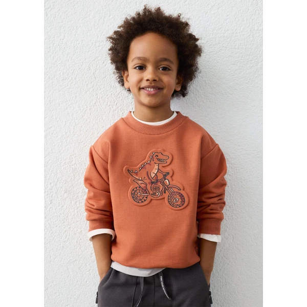MAYORAL FLEECE EMBOSSED TERRACOTTA 
