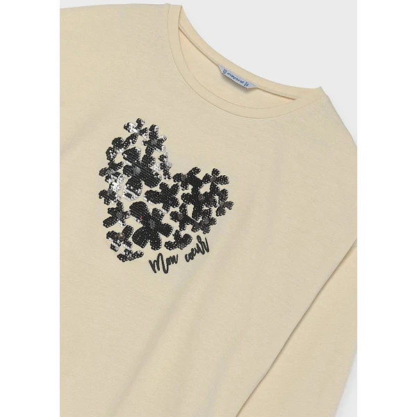 MAYORAL BLOUSE PRESS STUDS MACCHIATO