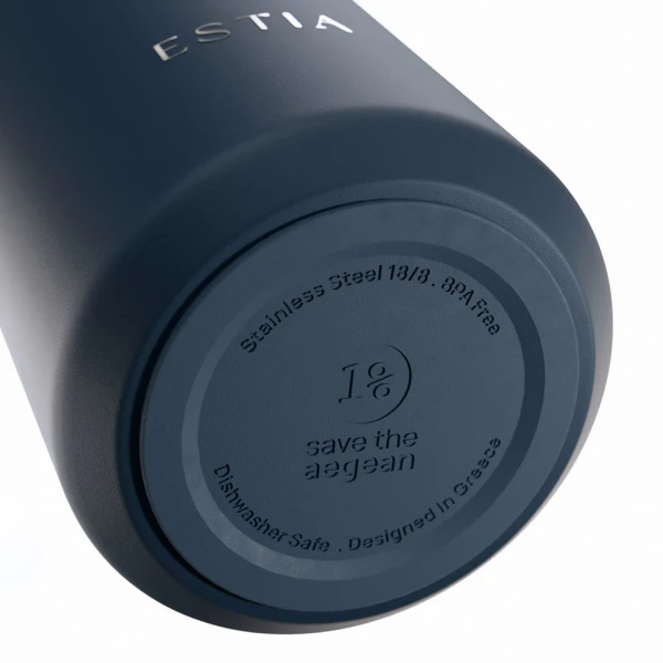 ESTIA HOME ART ΘΕΡΜΟΣ FLOW SAVE THE AEGEAN 500ml INDIGO
