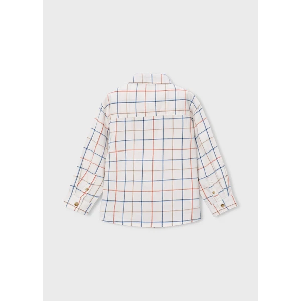 MAYORAL SHIRT LONG SLEEVES VIYELLA  BRIGHT SALMON