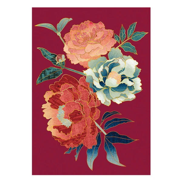 PERAKURA COLLECTION ΤΕΤΡΑΔΙΟ ΚΑΡΦΙΤΣΑ Α5 ΡΙΓΕ PIVOINE