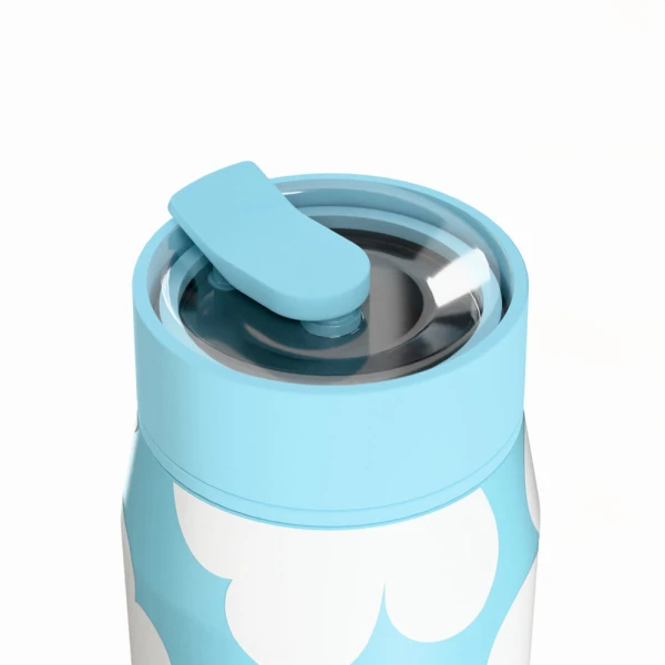 ESTIA HOME ART ΘΕΡΜΟΣ LENS SAVE THE AEGEAN 360ml BLUE DAISY