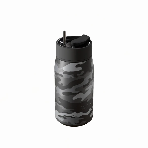 ESTIA HOME ART ΘΕΡΜΟΣ LENS SAVE THE AEGEAN 360ml DARK CAMO