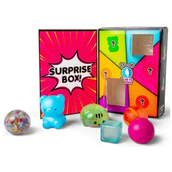 SCRUNCHEMS SURPRISE BOX ΜΕ 6 ΖΟΥΛΗΧΤΑ ΠΑΙΧΝΙΔΙΑ