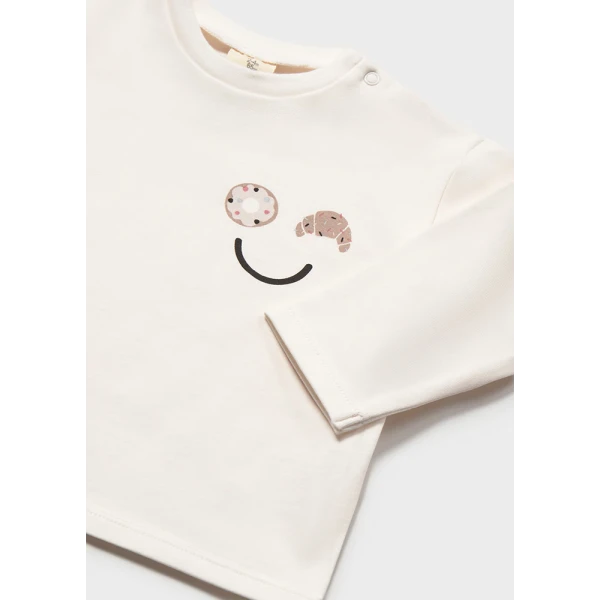 MAYORAL T-SHIRT LONG SLEEVES POWDER
