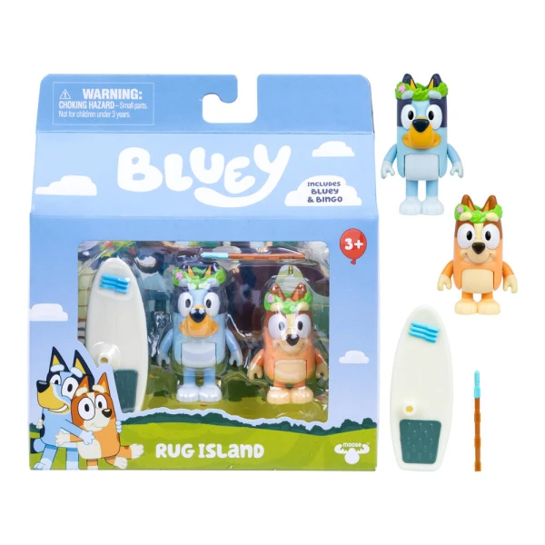BLUEY ΣΕΤ ΜΕ 2 ΦΙΓΟΥΡΕΣ ΚΑΙ ΑΞΕΣΟΥΑΡ - RUG ISLAND