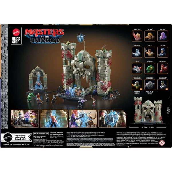 MATTEL BRICK SHOP MASTERS OF THE UNIVERSE BUILDING SET - BATTLE OF CASTLE GRAYSKULL