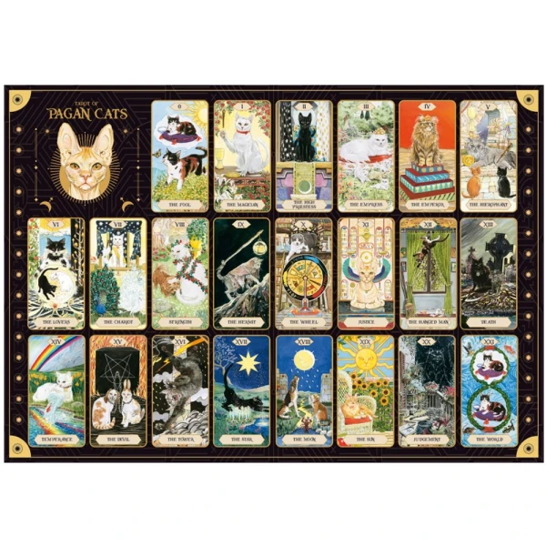 LISCIANI ΠΑΖΛ 500 τεμ. ΚΑΙ ΚΑΡΤΕΣ TAROT CATS