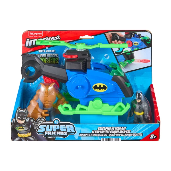 IMAGINEXT SUPER FRIENDS BATMAN ΜΕ ΕΛΙΚΟΠΤΕΡΟ
