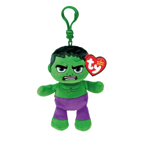 TY BEANIE BABIES ΧΝΟΥΔΩΤΟ 8.5 εκ. ΜΕ ΚΛΙΠ - HULK