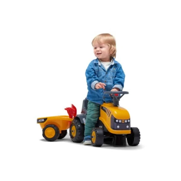 FALK BABY JCB FASTRAC ΠΟΔΟΚΙΝΗΤΟ ΤΡΑΚΤΕΡ ΜΕ ΤΡΕΙΛΕΡ, ΤΣΟΥΓΚΡΑΝΑ & ΦΤΥΑΡΙ