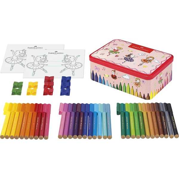 FABER-CASTELL SET 33 MARKERS CONNECTOR BALLERINA