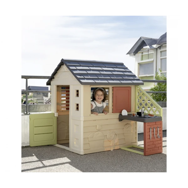 SMOBY LIFE ΣΠΙΤΑΚΙ NATURE PLAYHOUSE ΚΑΙ ΚΟΥΖΙΝΑ