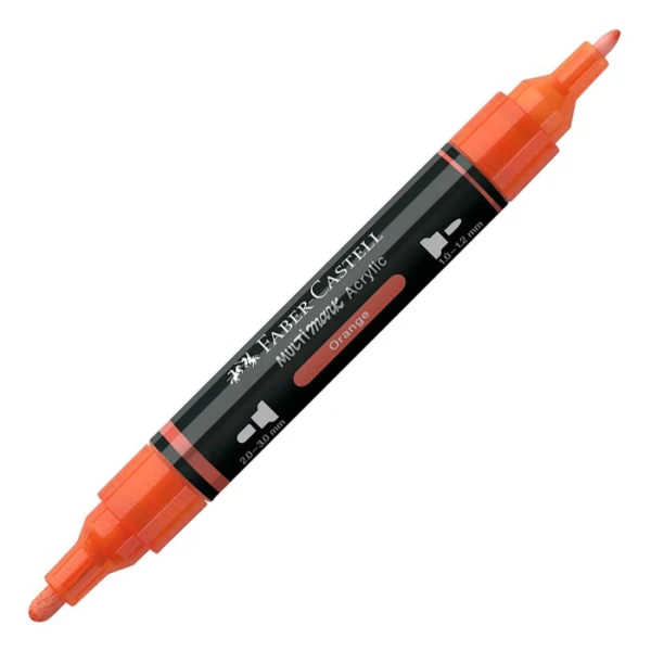 FABER-CASTELL ACRYLIC MARKER MULTIMARK COLOUR 115 ORANGE