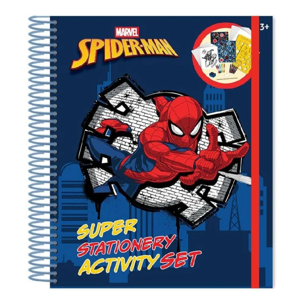 STATIONERY SPIRAL SET 45 pcs SPIDERMAN