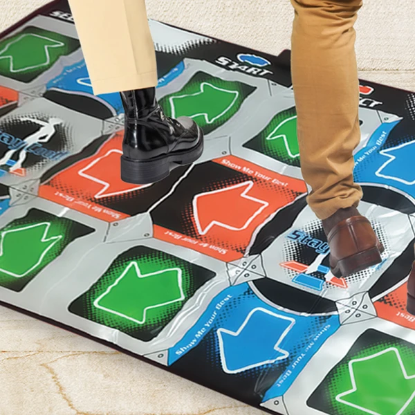 THE SOURCE 2 PLAYER DANCE MAT WITH 9 GAMES & 110 SONGS