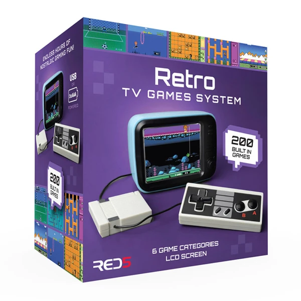 THE SOURCE RETRO TV GAMES SYSTEM PLUG & PLAY ΚΟΝΣΟΛΑ ΜΕ 200 ΠΑΙΧΝΙΔΙΑ
