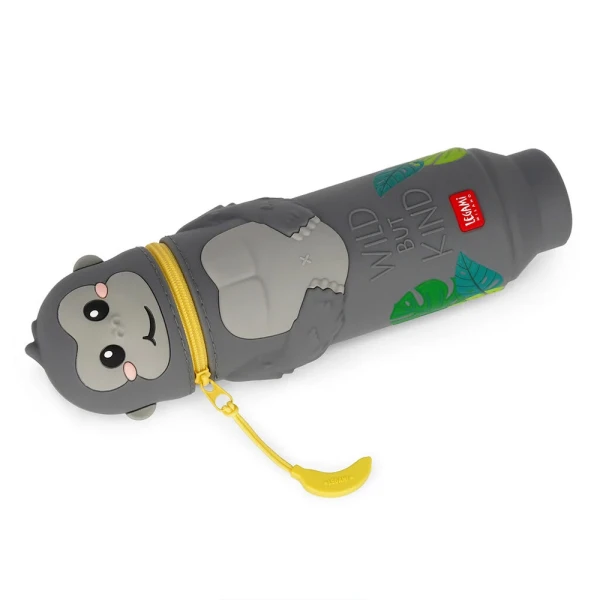 LEGAMI 2 IN 1 SILICONE PENCIL CASE KAWAII GORILLA
