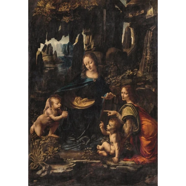 CLEMENTONI PUZZLE MUSEUM COLLECTION LEONARDO DA VINCI THE VIRGIN OF THE ROCKS 1000 PCS