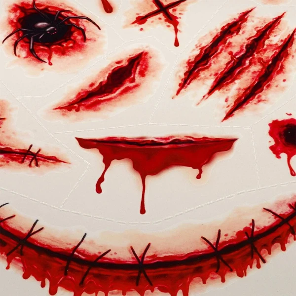 LEGAMI TEMPORARY FACE CREEPY TATTOOS