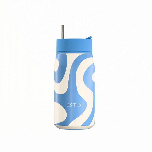 ESTIA HOME ART ΘΕΡΜΟΣ LENS SAVE THE AEGEAN 360ml OCEAN WAVES