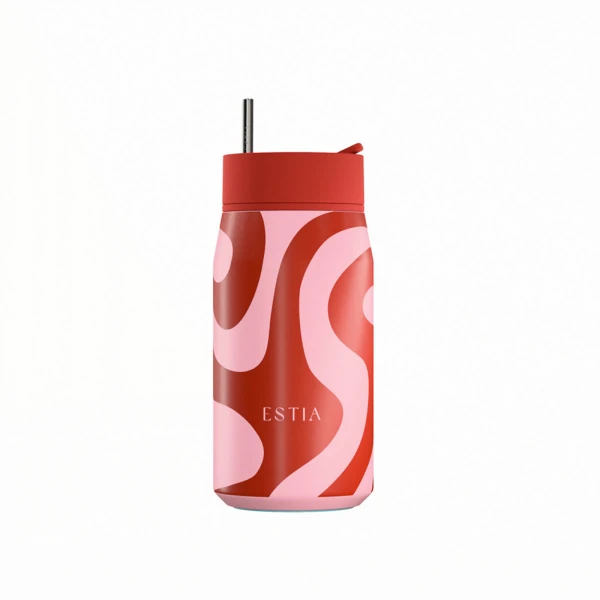 ESTIA HOME ART ΘΕΡΜΟΣ LENS SAVE THE AEGEAN 360ml CORAL WAVES