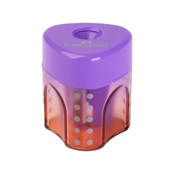 FABER-CASTELL SINGLE SHARPENER AUTO GRIP FLOW - 3 COLOURS