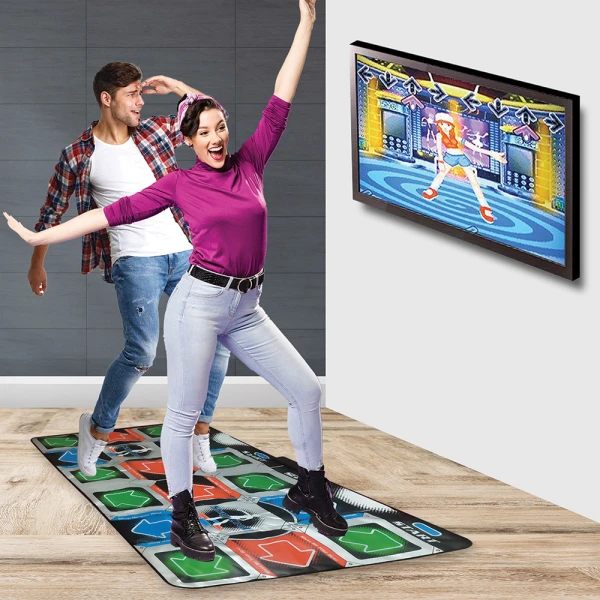 THE SOURCE 2 PLAYER DANCE MAT WITH 9 GAMES & 110 SONGS