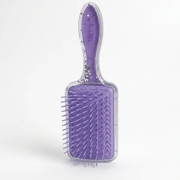 HAPPIHOBBI HAIR BRUSH CONFETTI SPARKLE LOVE - 3 COLOURS