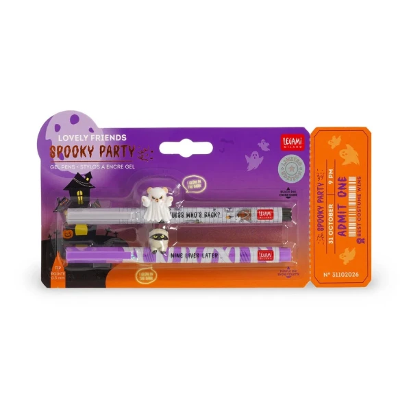 LEGAMI ΣΕΤ ΜΕ 2 ΣΒΗΝΟΜΕΝΑ ΣΤΥΛΟ GEL HALLOWEEN TRICK OR TREAT